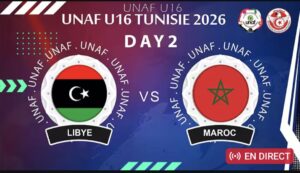 Résultat et résumé du match Maroc vs Libye au Championnat de l’Union Nord-Africaine UNAF U16